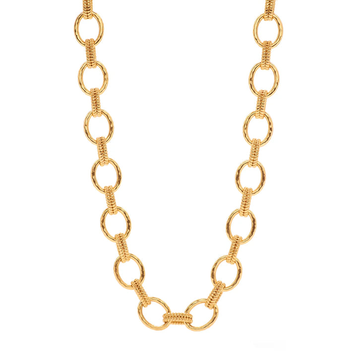 Cleopatra Regal Link Necklace Gold