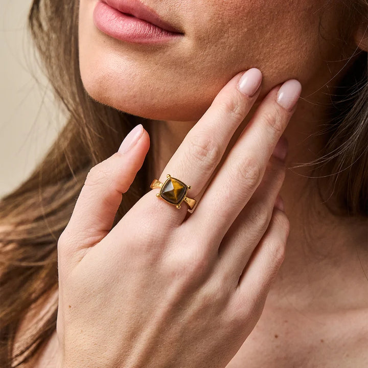 Mystic Eye Gem Ring Tiger’s Eye