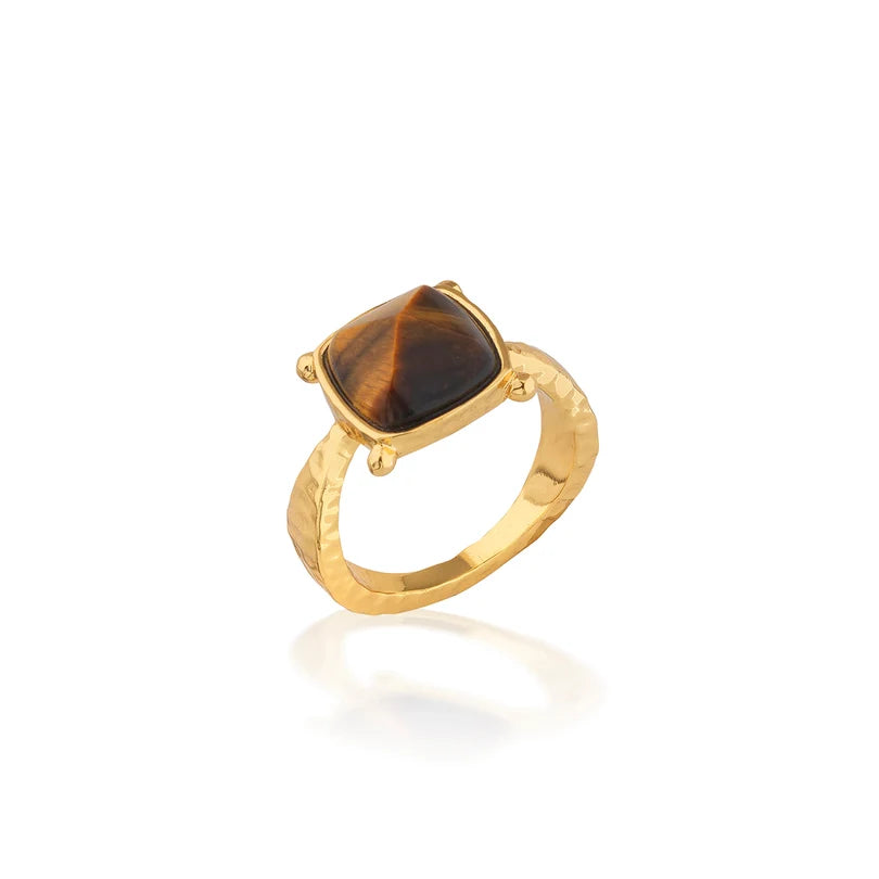Mystic Eye Gem Ring Tiger’s Eye