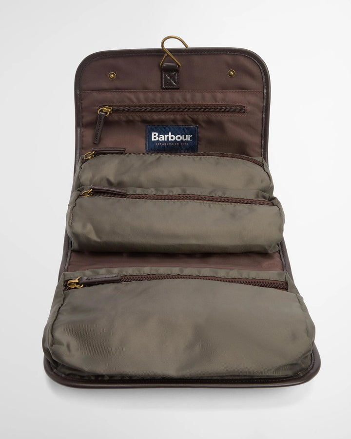 Waxed Hanging Washbag