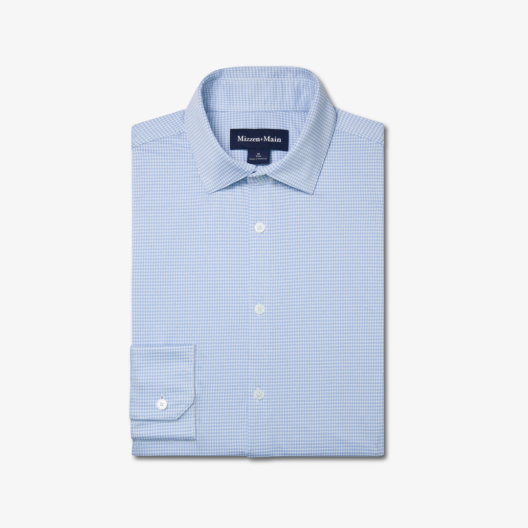 Mizzen+Main Halyard LS Cloud Blue Peter Gingham