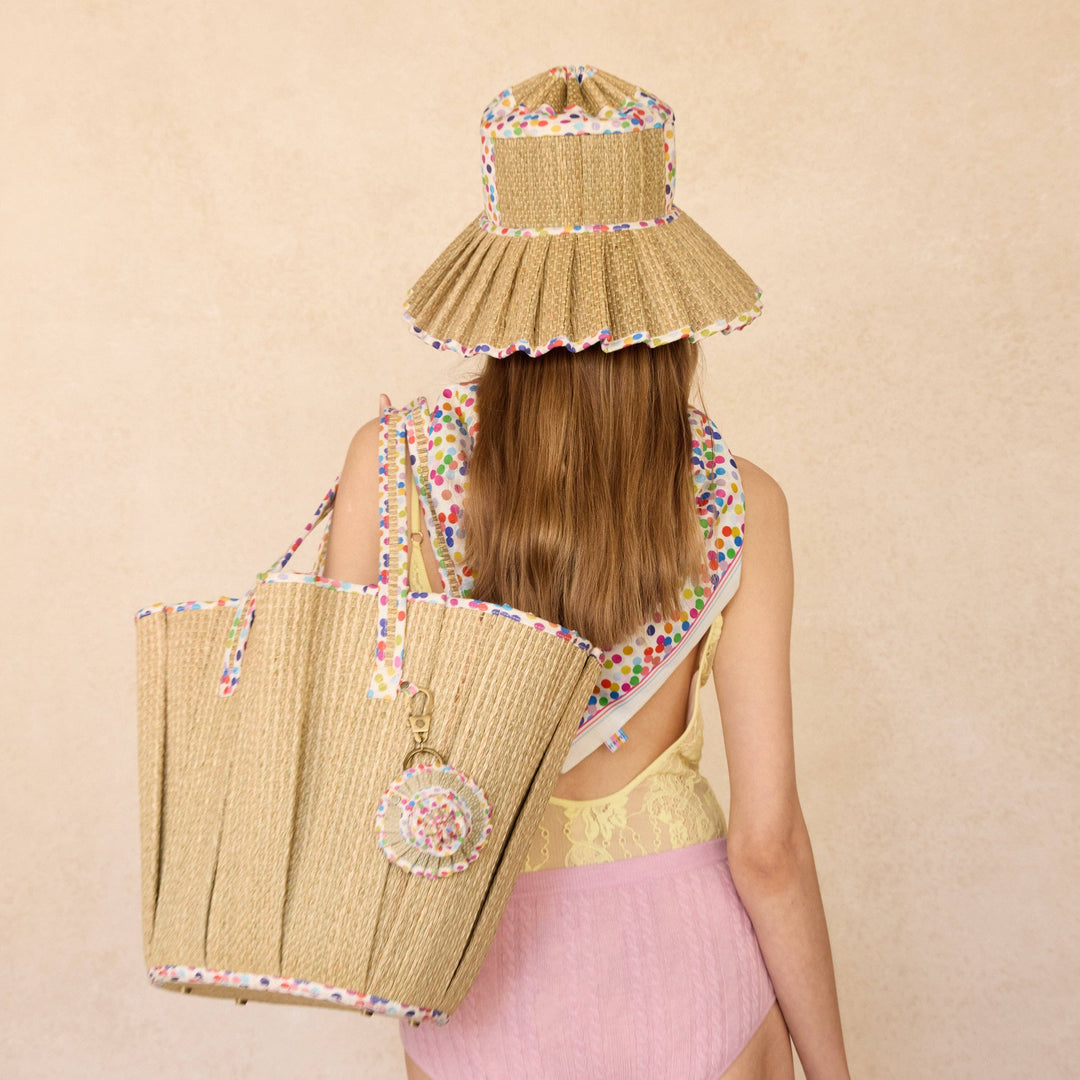 Polka Rainbow Midi Tropez Tote