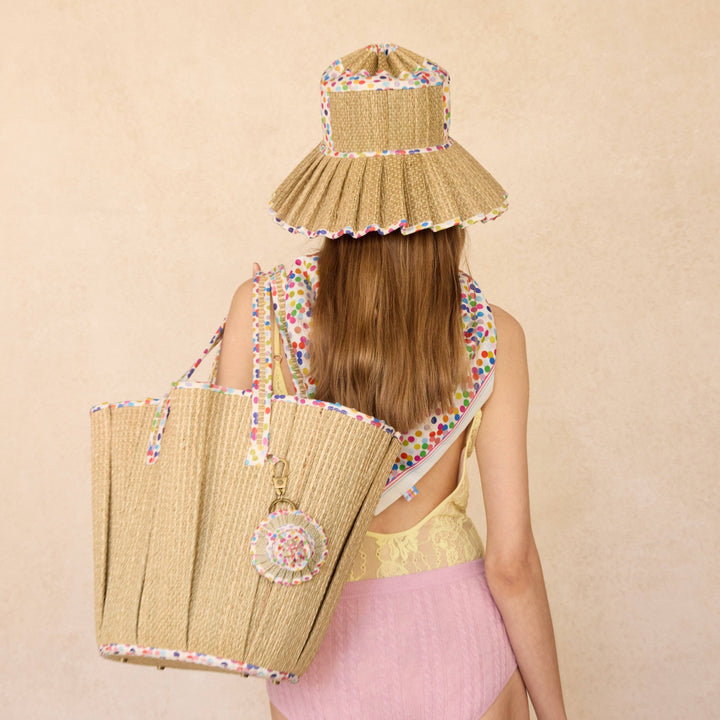 Polka Rainbow Midi Tropez Tote