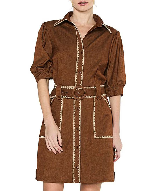 Gelso Shirt Dress - Copper