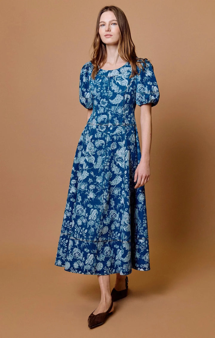 Charlie Midi Dress Bois Laser Print