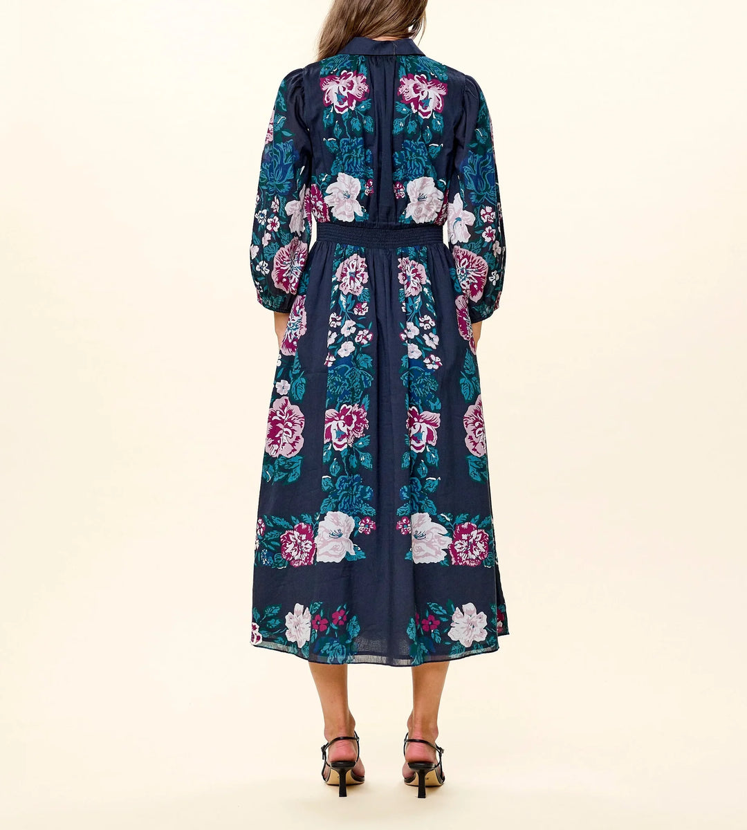 Donatella Midi Dress Juliet Ebony