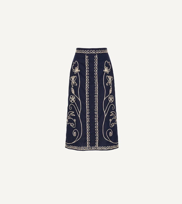Sorina Midi Skirt - Black