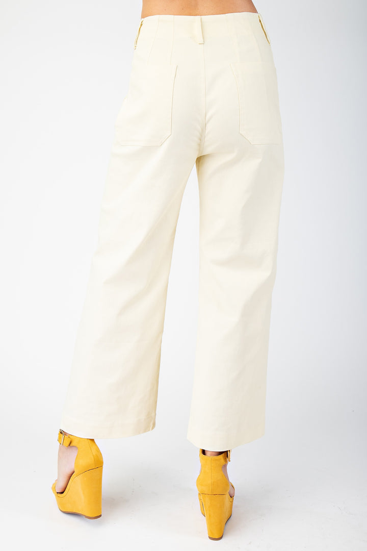 Cropped Wide Leg - Honey