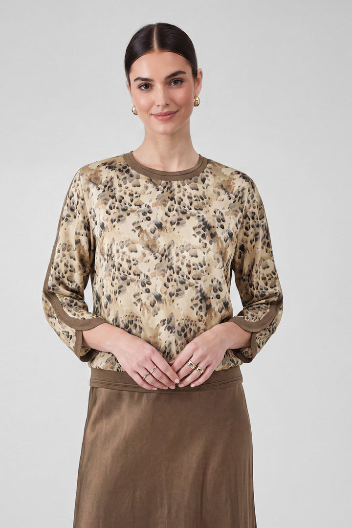 Alena Leopard Print Top