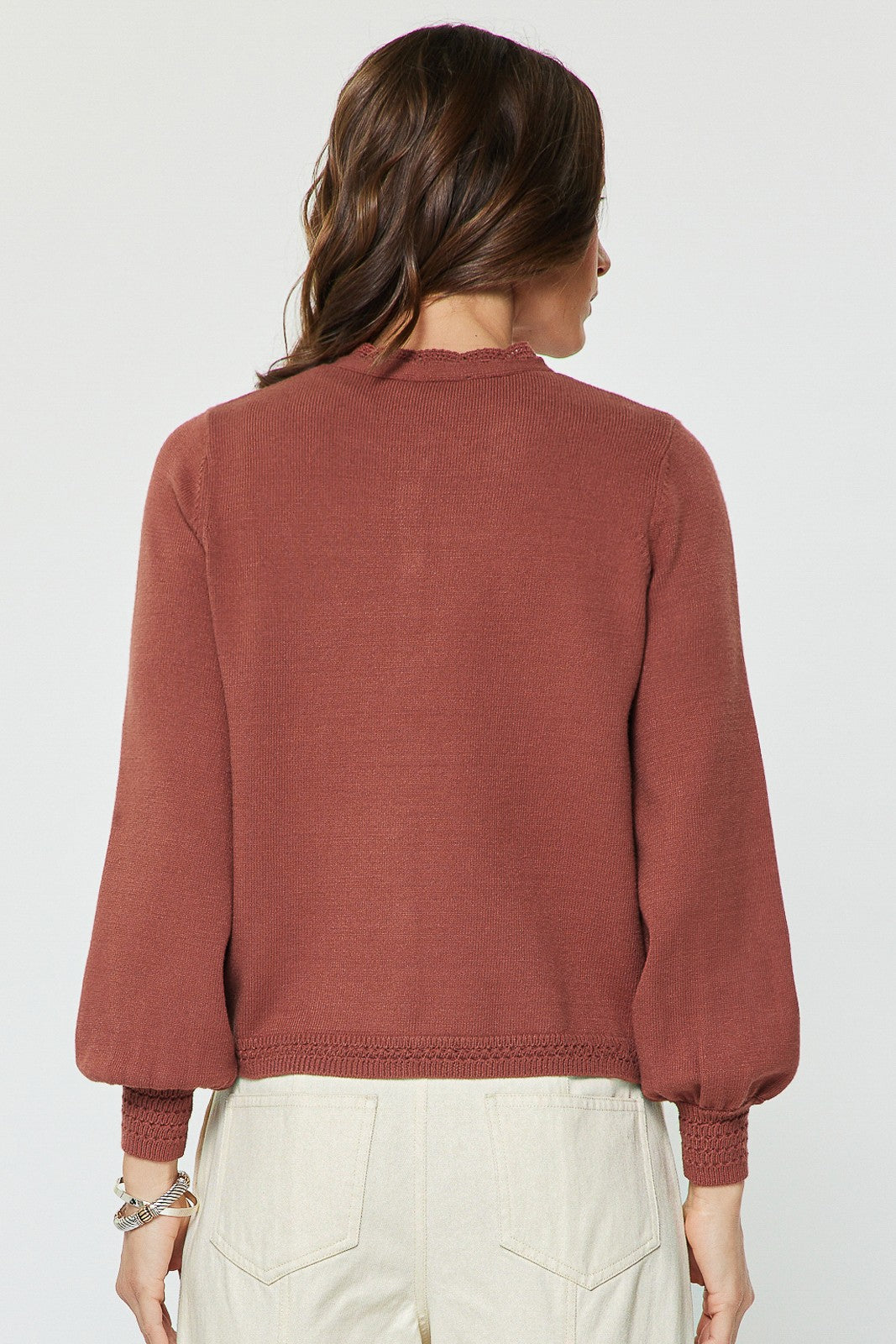 Harriet Cardigan - Burnt Red