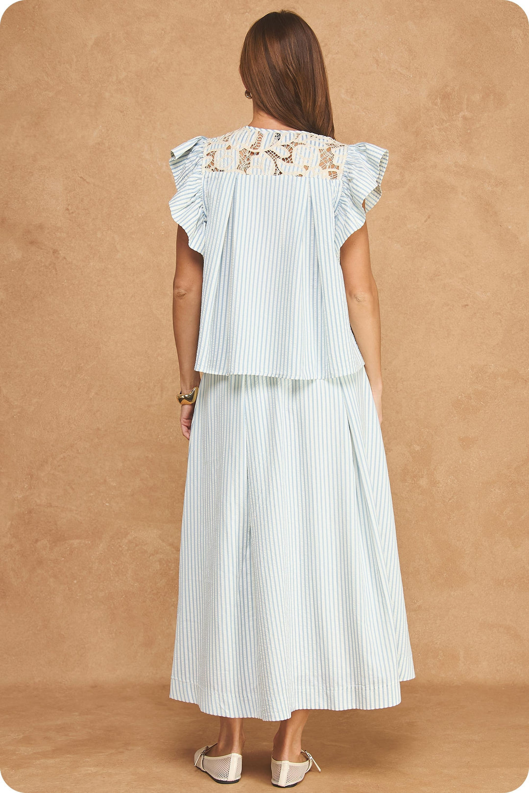 Della Seersucker Top
