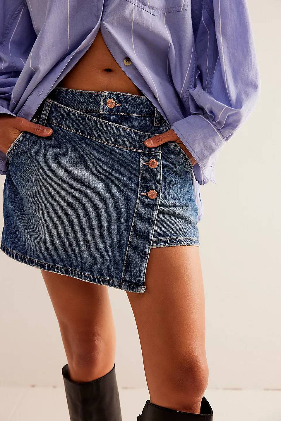 Wynne Denim Mini Skirt