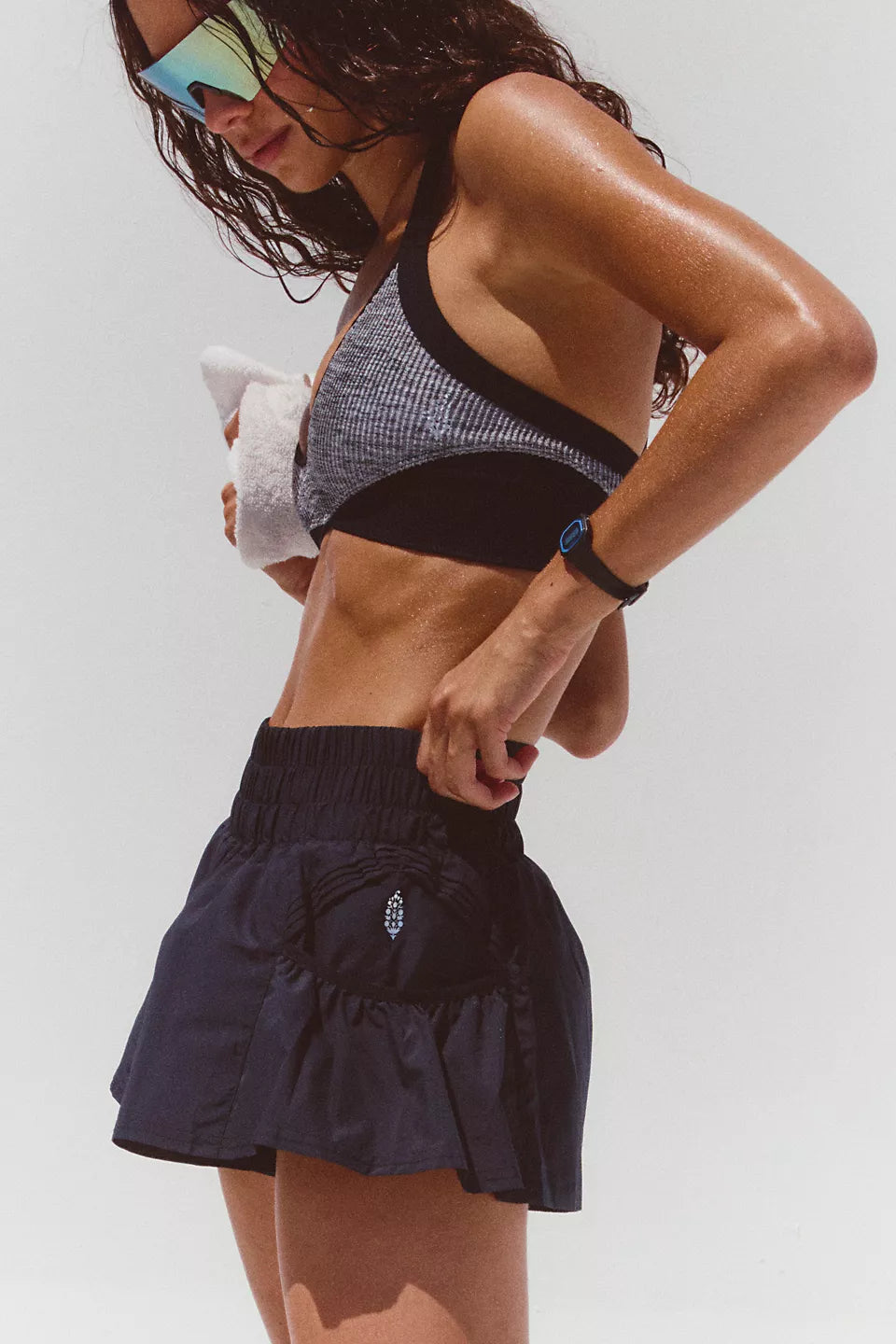 Get Your Flirt On Shorts- Black