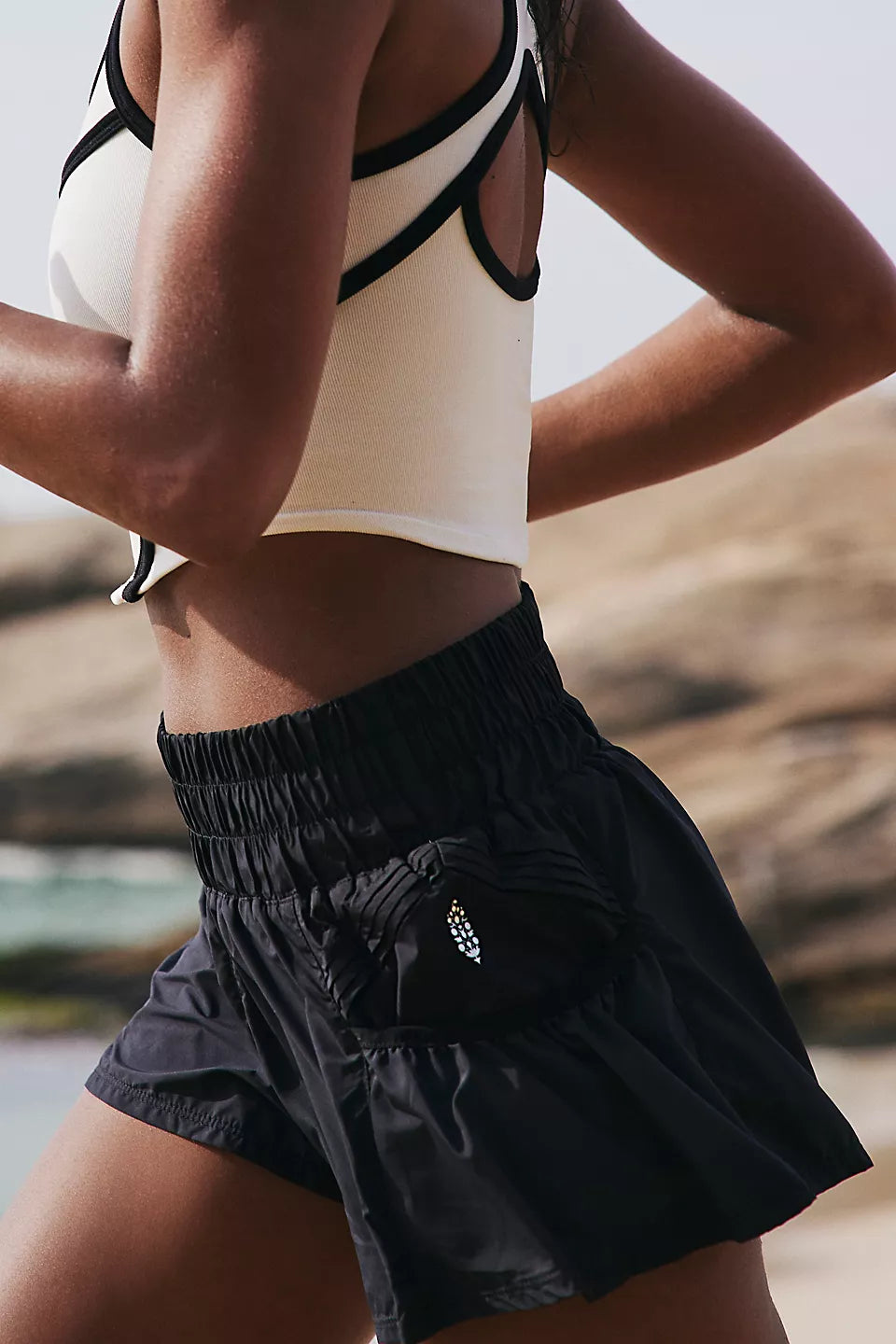 Get Your Flirt On Shorts- Black