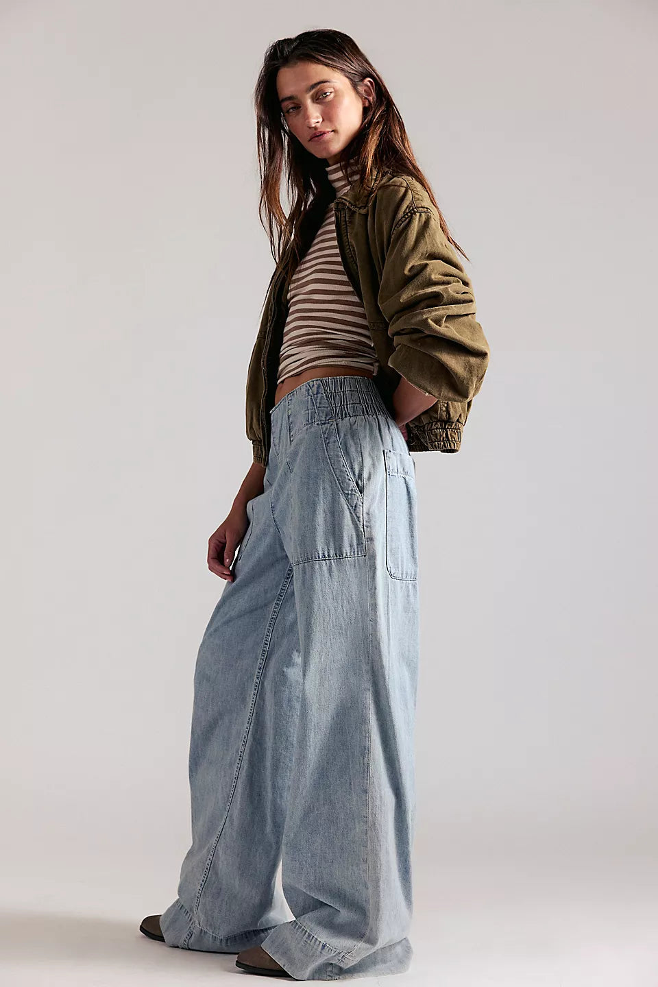 Breezy Denim Pull-On Jeans – Dusk