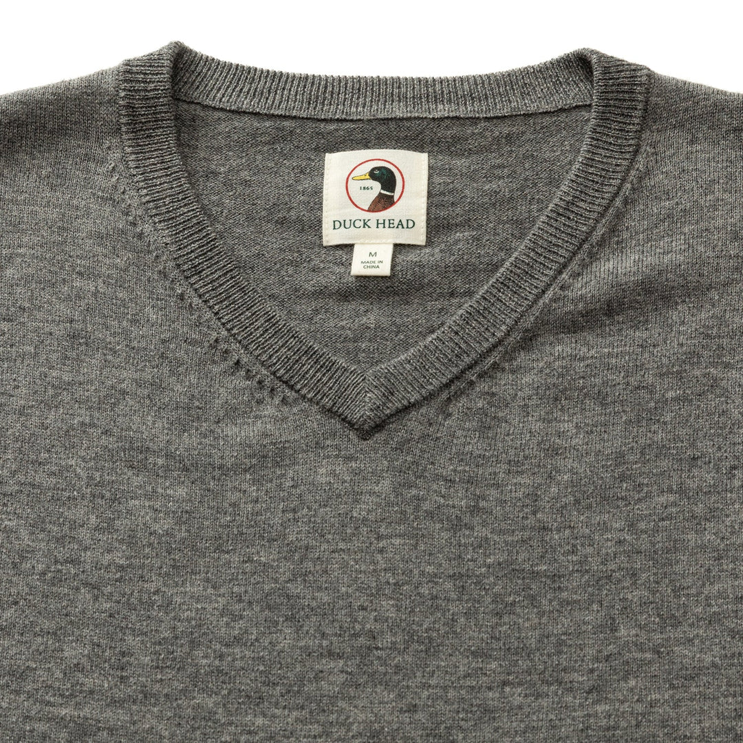 Buckley V-Neck Sweater - Brushed Nickel