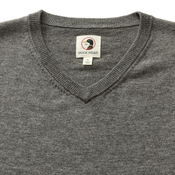 Buckley V-Neck Sweater - Brushed Nickel
