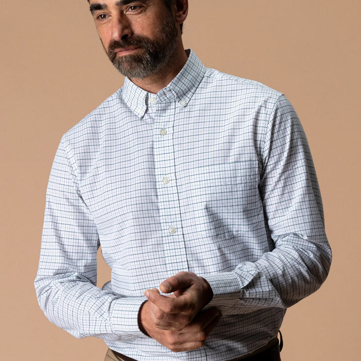 Cotton Cashmere Sport Shirt - Spruce Mist