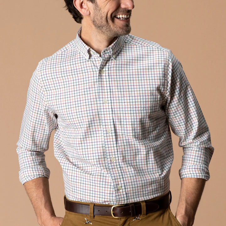 Cotton Twill Sport Shirt - Weathered Rose