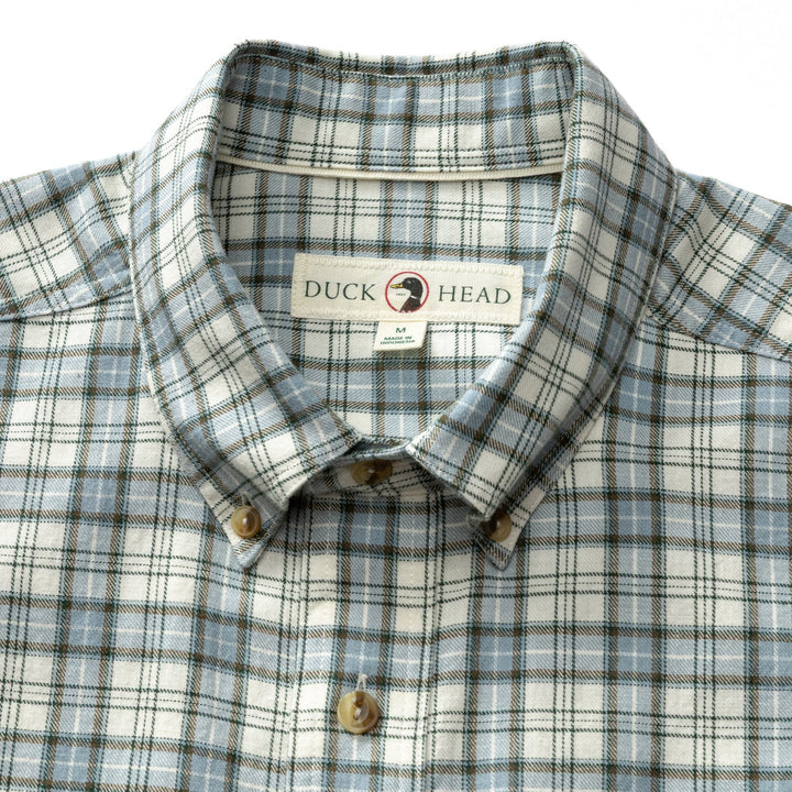 Radford Plaid Cotton Sport Shirt - Windblown Sky
