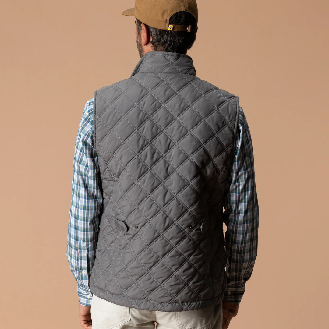 Fremont Quilted Vest – Fossil Gray