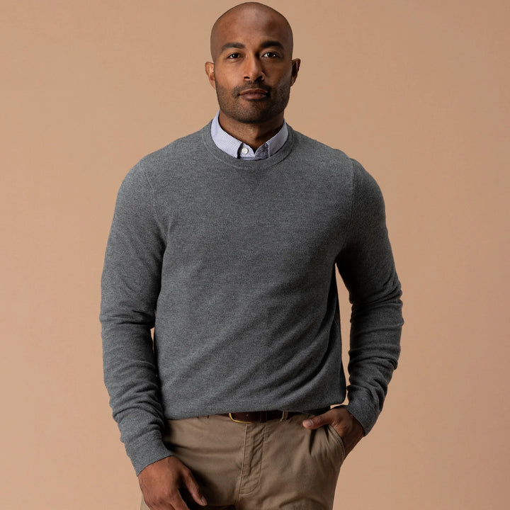 Henson Crewneck Sweater - Brushed Nickel Heather