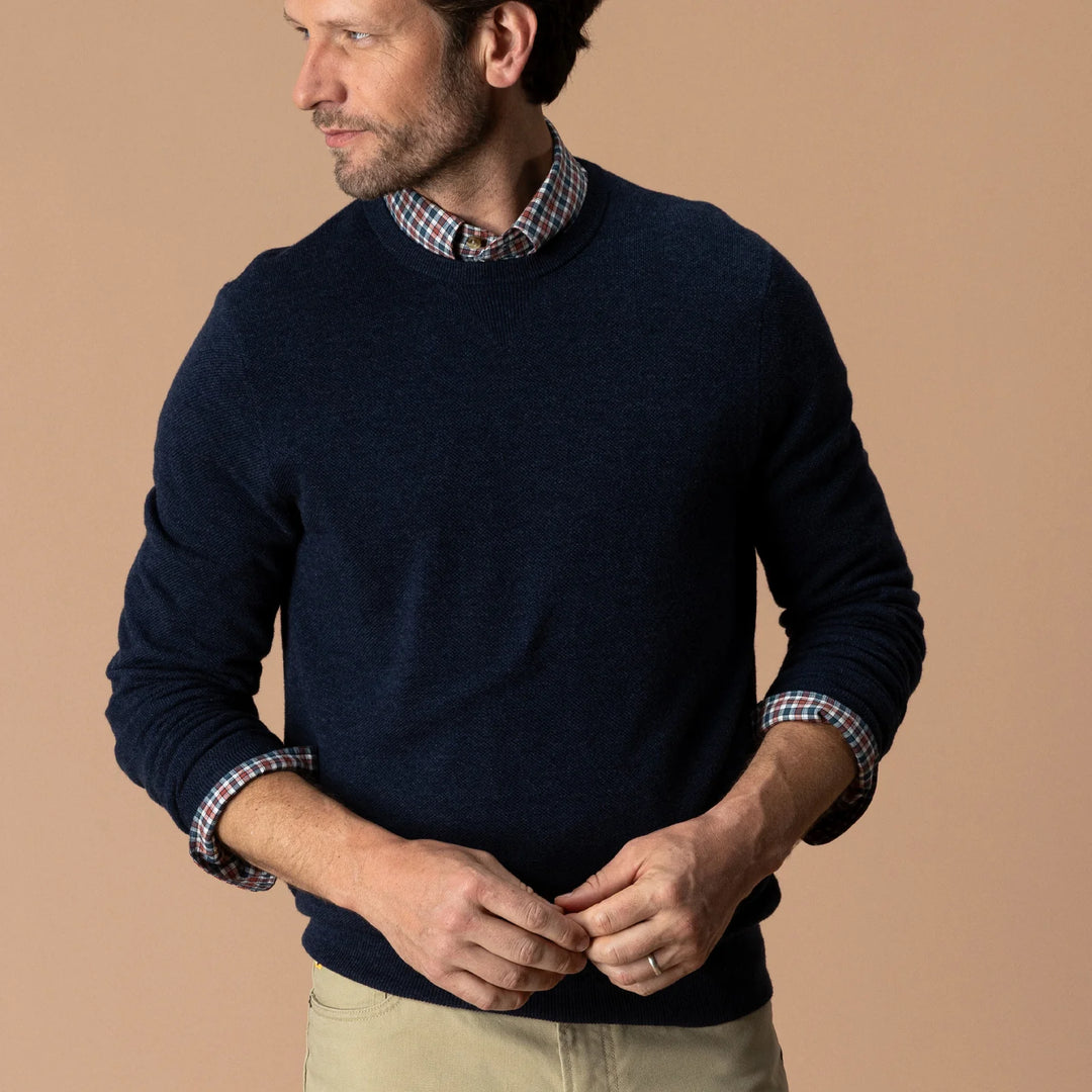 Henson Crewneck Sweater - Navy Heather
