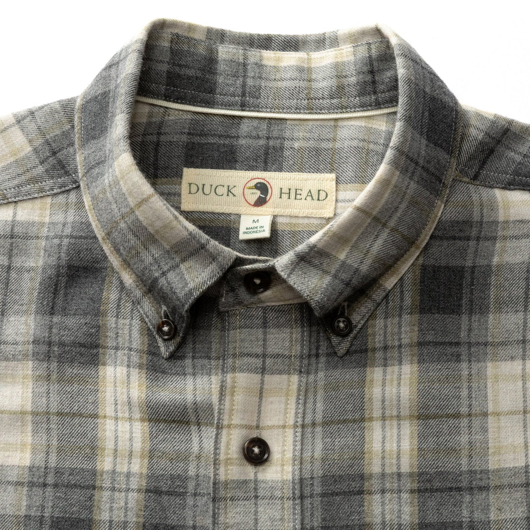 Rolland Plaid Flannel - Charcoal Heather