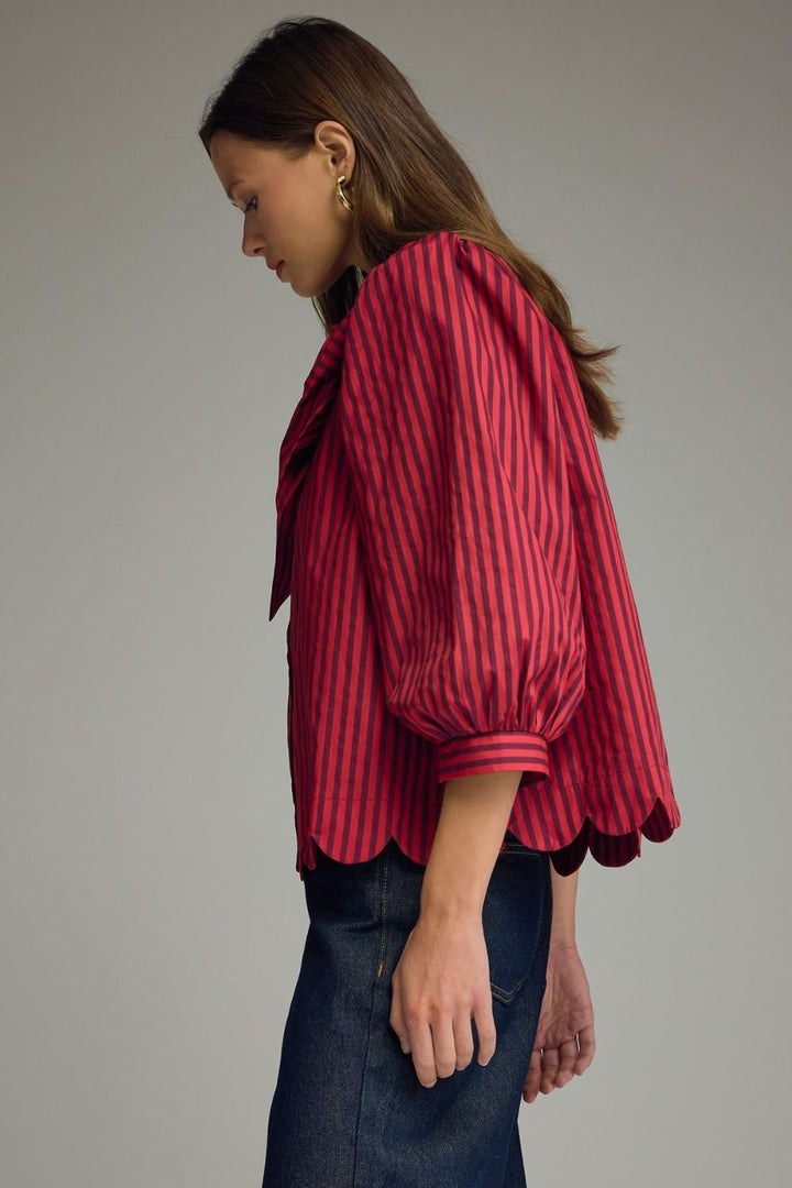Ellison Top - Red Brown