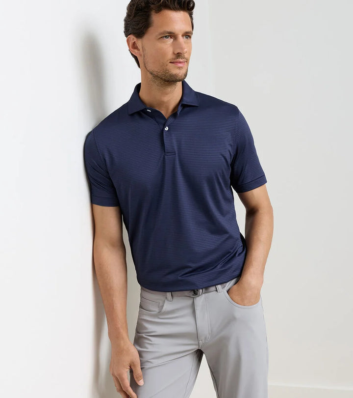 Peter Millar Empire Perf Jersey Polo Navy