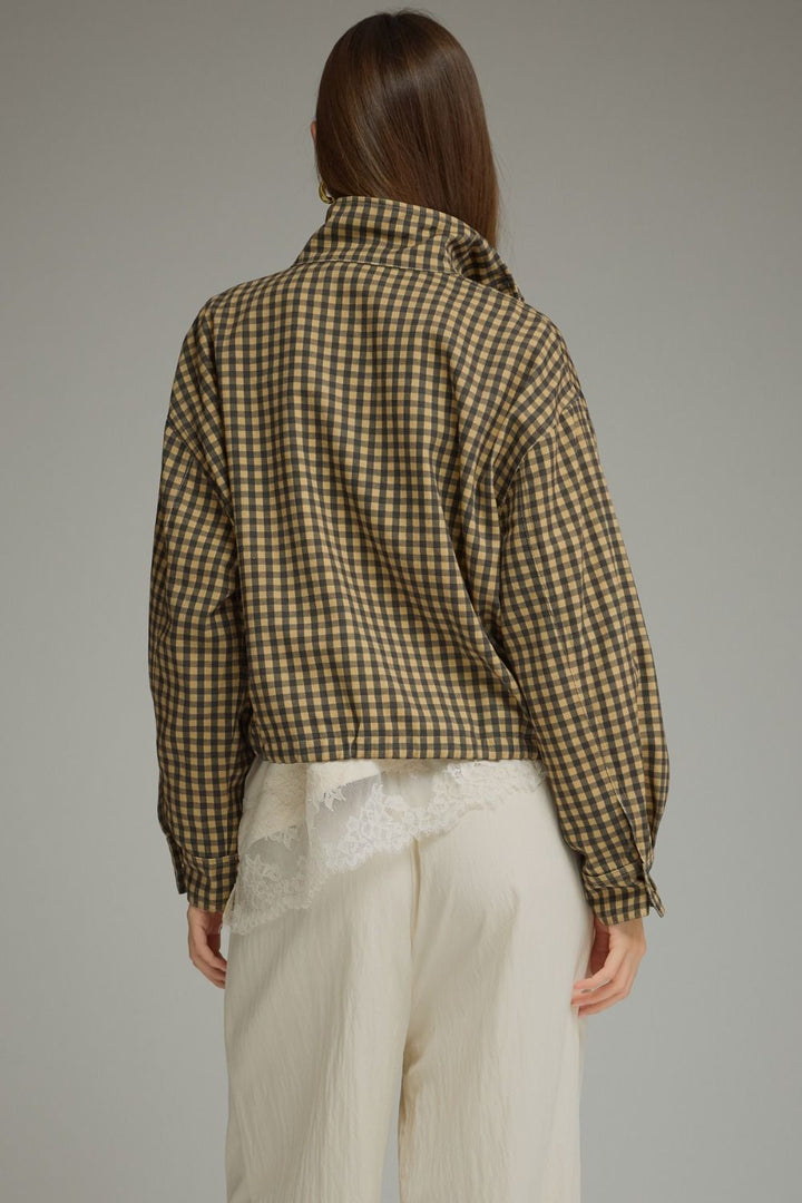 Gemma Gingham Jacket - Black