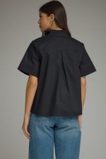 Harper V-Neck Top Black