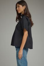 Harper V-Neck Top Black