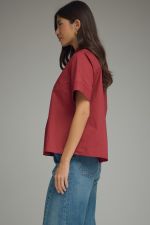 Harper V-Neck Top Burgundy