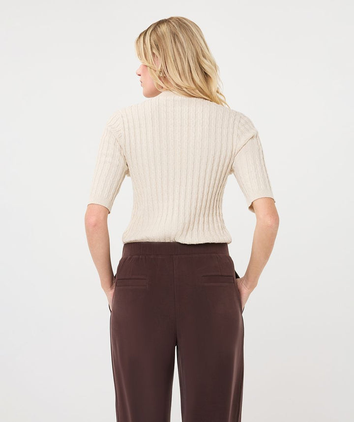 Cable Knit Sweater - Biscuit