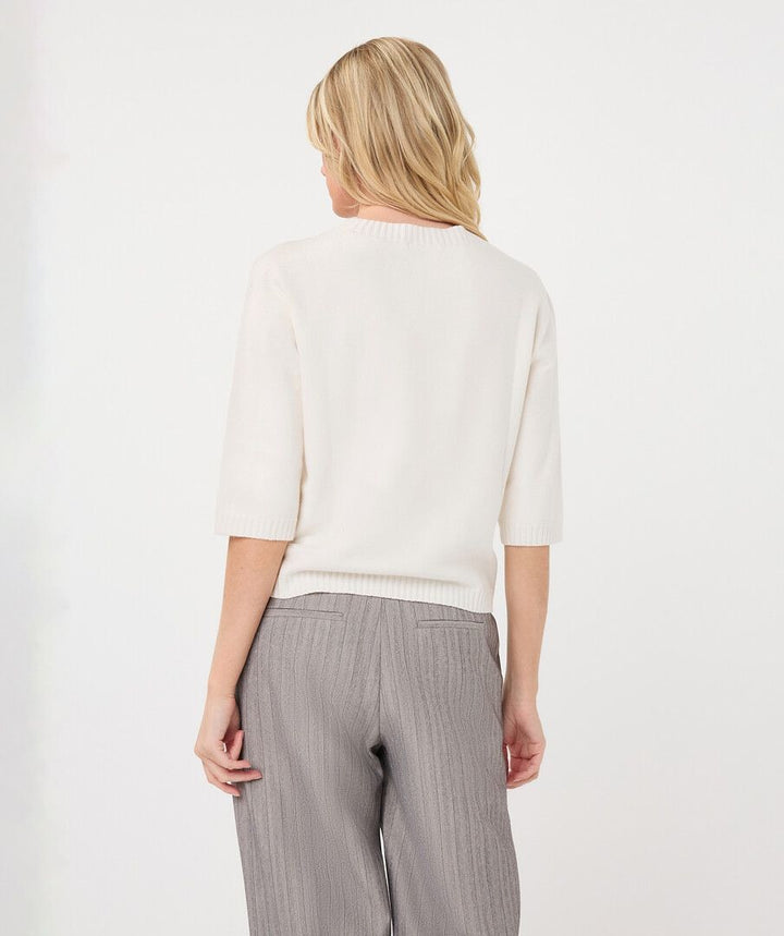 Shoulder Detail Sweater - Off White