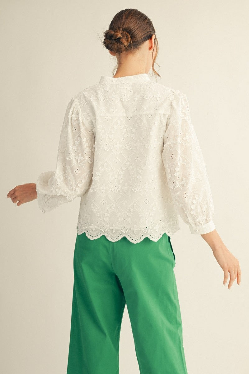 Evelyn Off-White Top
