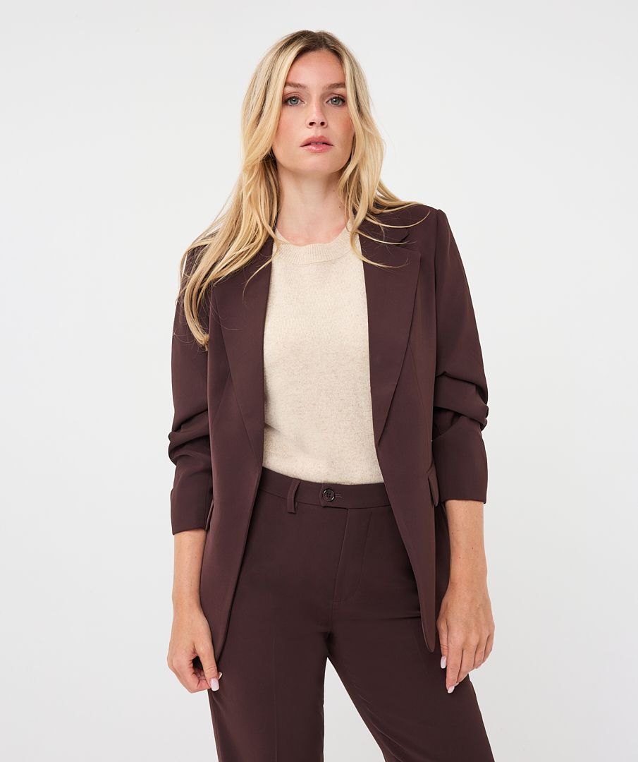 3/4 Sleeve Blazer in Cacao