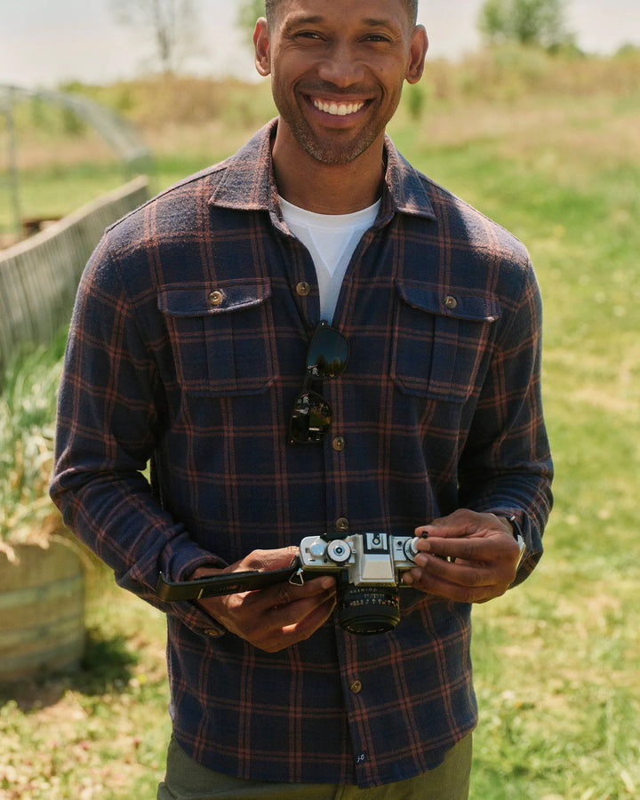 Judah Stretch Knit Flannel Lodge Shirt