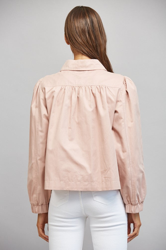 Blush Collared Jacket