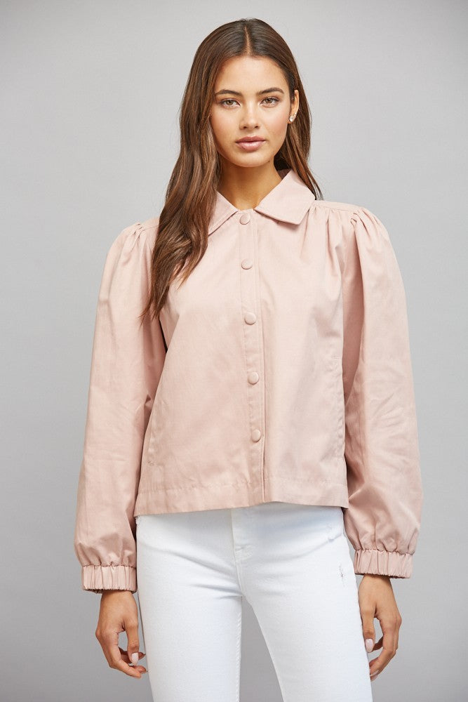 Blush Collared Jacket