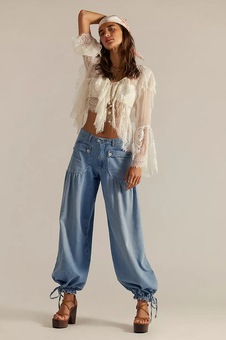 Lotus Barrel Jeans – Bijou Blue