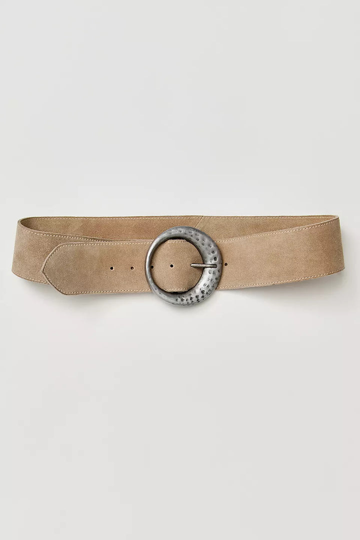 Luna Suede Hip Belt Ecru