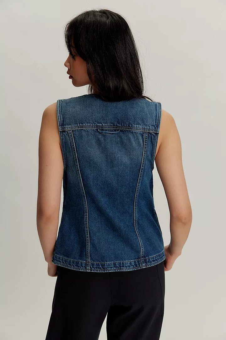 Maris Denim Vest Wall Flower