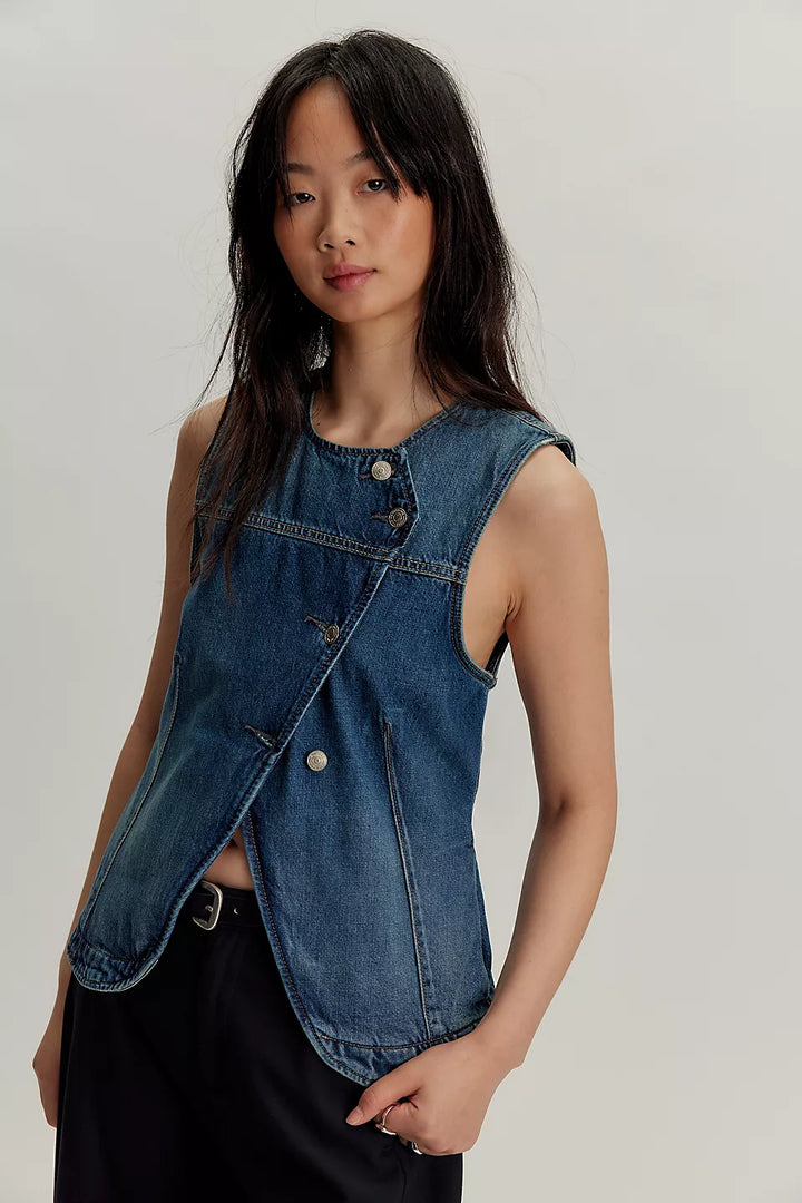 Maris Denim Vest Wall Flower