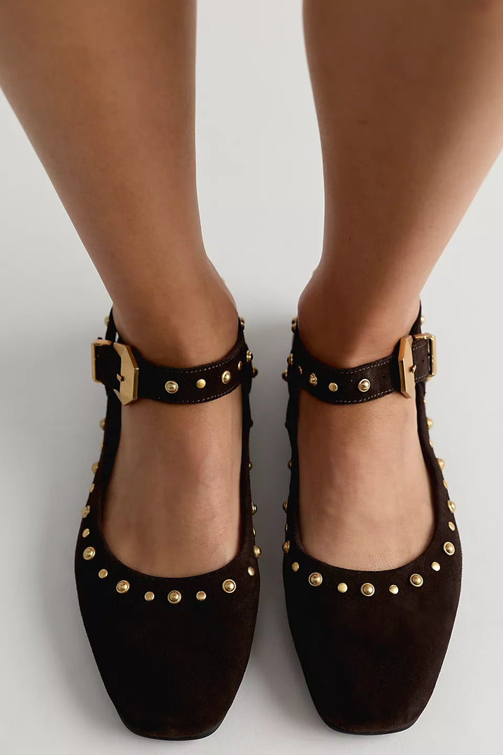 Mystic Halo Mary Jane Espresso Suede
