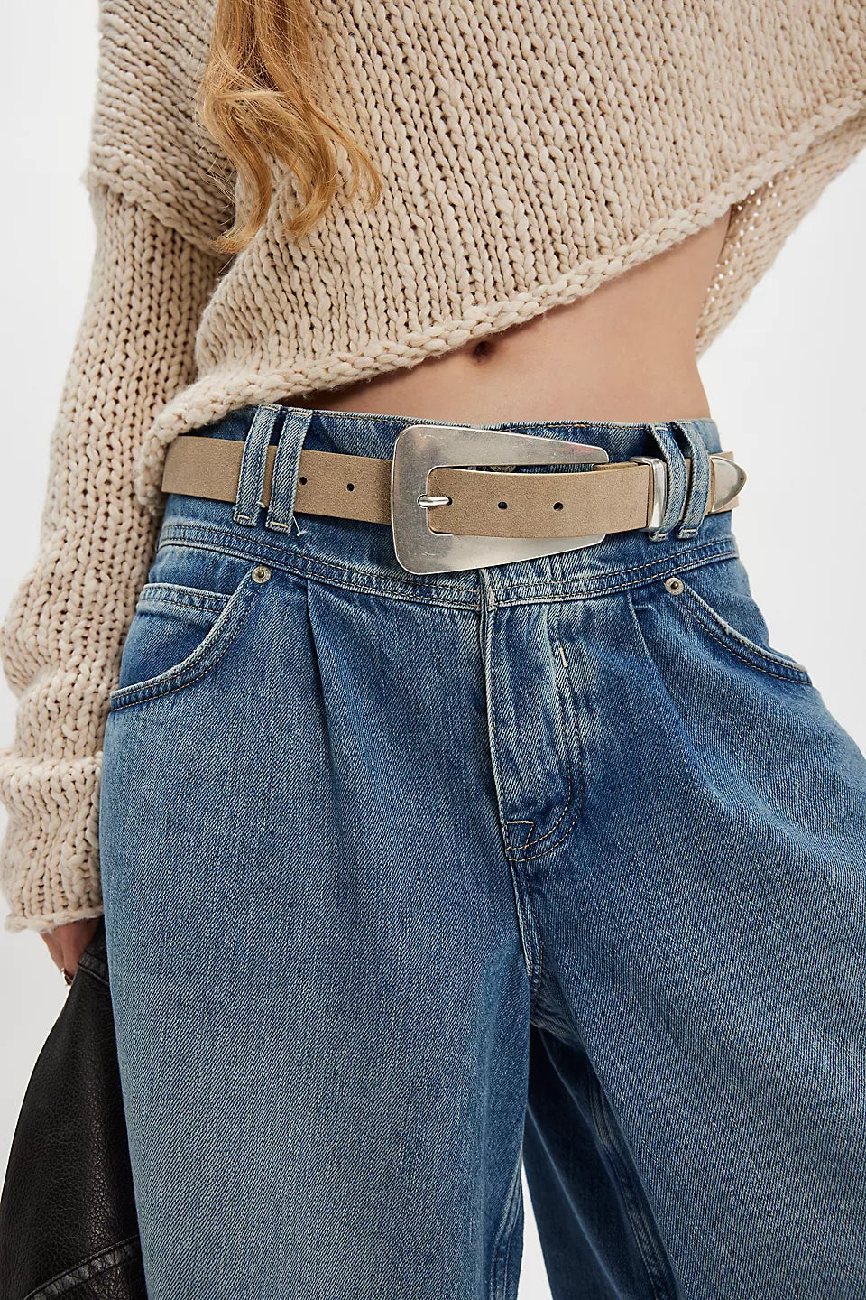 Patcha Suede Belt Biscotti