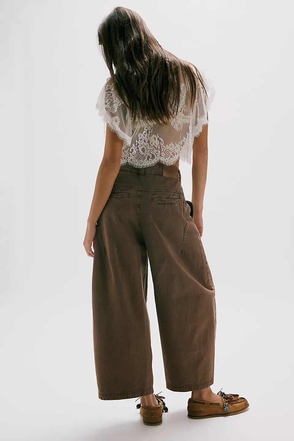 We The Free Lay Down Trouser Brownie