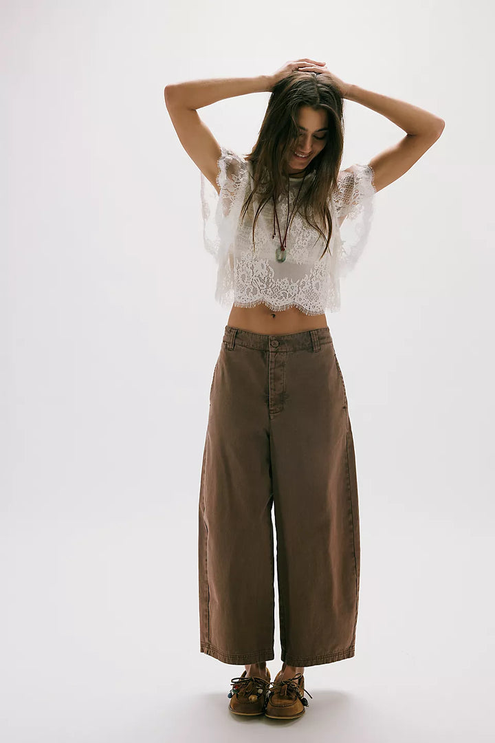 We The Free Lay Down Trouser Brownie