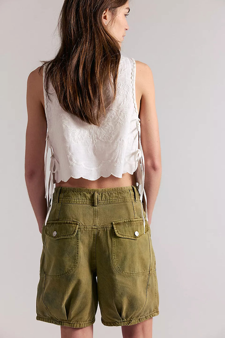 Wild Rebel Barrel Shorts Outlaw Taupe